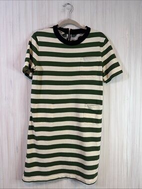 MARNI STRIPED CONTRAST RUGBY POLO STYLE DRESS 40 4